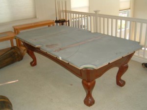 Proper pool table moving process in Riverside California